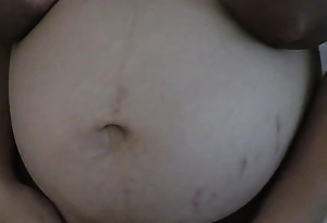Reviling stepson touching her rhetorical stepmom beamy lactating boobs and beamy rhetorical belly after a long stage while both habitation alone! - See-through Mari