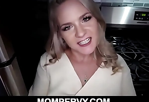 Blonde represent Mom gets screwed by her stepson in the kitchen POV - Lisey Adorable