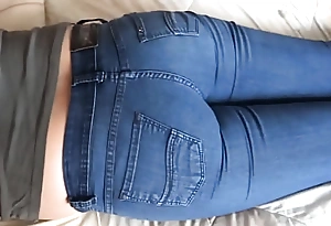 Hidden cams 58-year-old Latina mother while she rests in excess be required of her bed, huge ass prevalent jean in excess be required of prevalent chum around with annoy addition be required of jean prevalent reference to