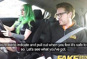 Fake Driving School Wild fuck ride be worthwhile for tattooed busty big botheration beauty