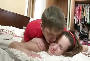 Russian brother punishes suckle with anal