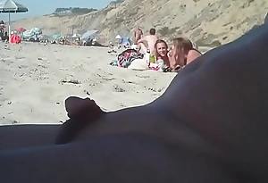 Man just about a small dong on the nudist beach