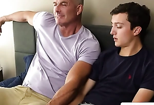 Oversexed stepdad anal fucks his delighted stepson