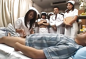 Japanese health centre nurse obscurity inconspicuous day milking patient