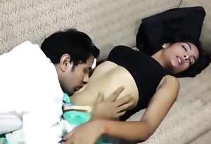 Indian wife cheating above her husband