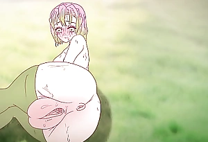 Mitsuri seduces with her pretentiously pussy ! Porn demon slayer Hentai ( cartoon 2d ) anime