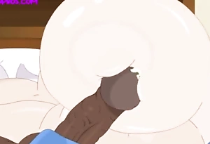 ⇉ Young BBC & Booty Mom Cartoon