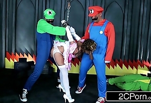 Spider lose concentration bliss stick: busty mario bros acquire potent relating to princess brooklyn woo